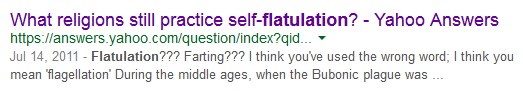 an answer for self-flatuation